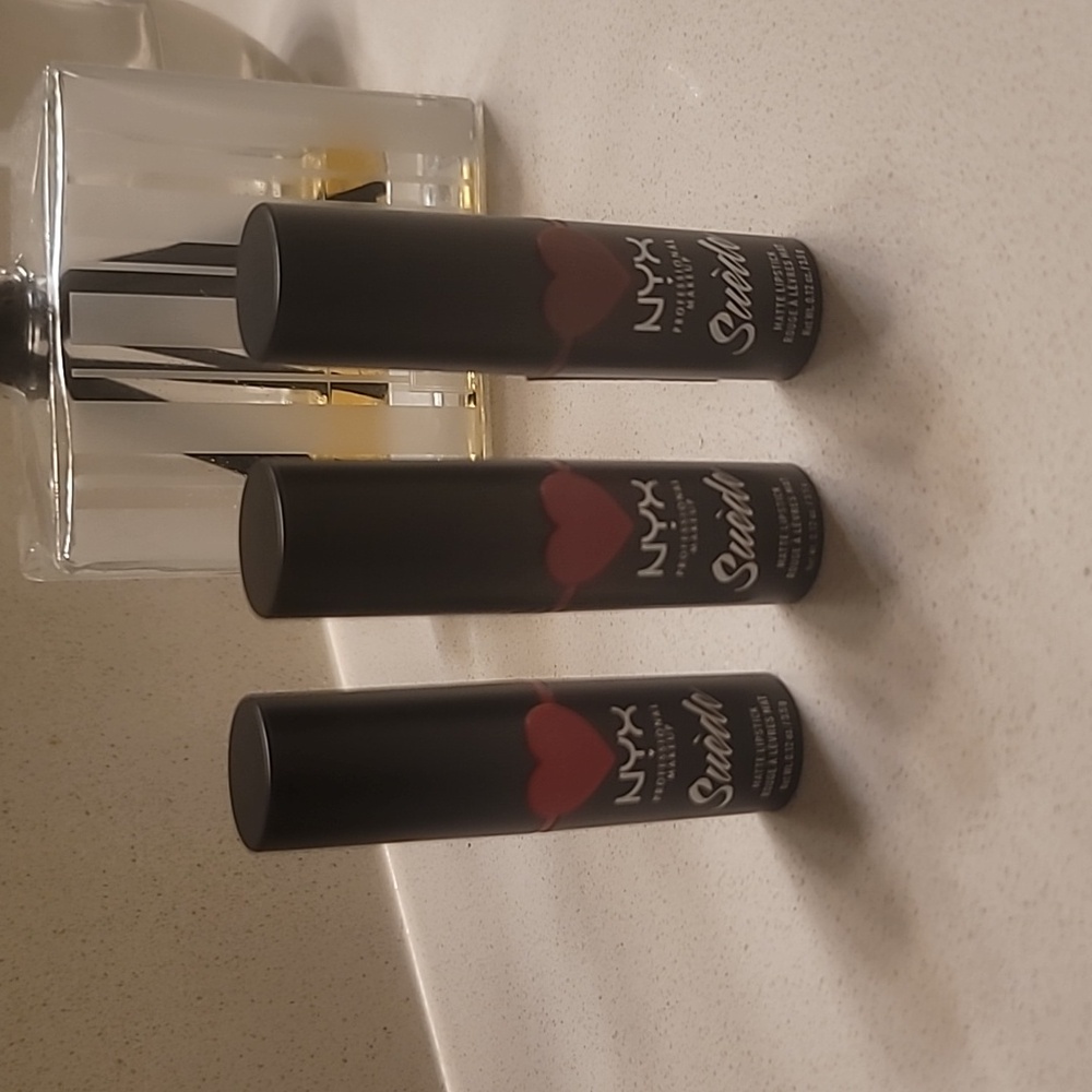 Brand new NYX Suede Matte Lipsticks - lot of three (3) - Picture 1 of 5